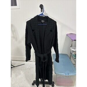 G By Giuliana‎ Black long Cardigan Sweater LP New